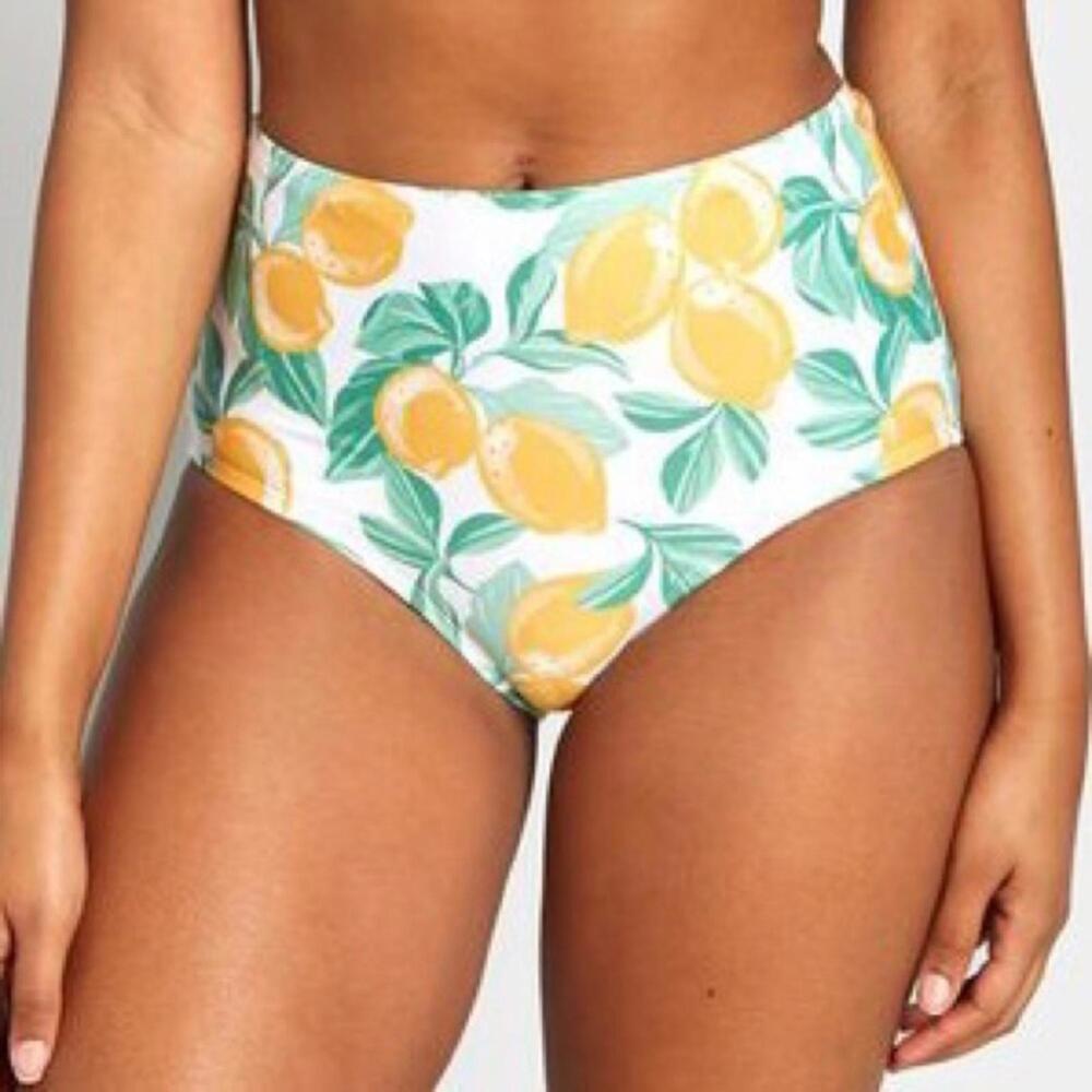 Lemon Print Bikini Bottom